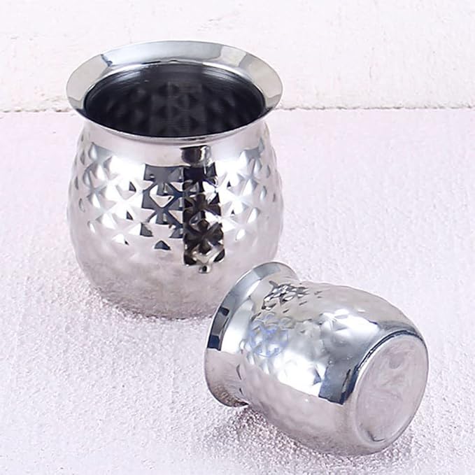 Turkish Coffee Maker, Chai Pot, Arabic & Greek Coffee Pot, 600 Ml / 20 Oz Silver Ibrik