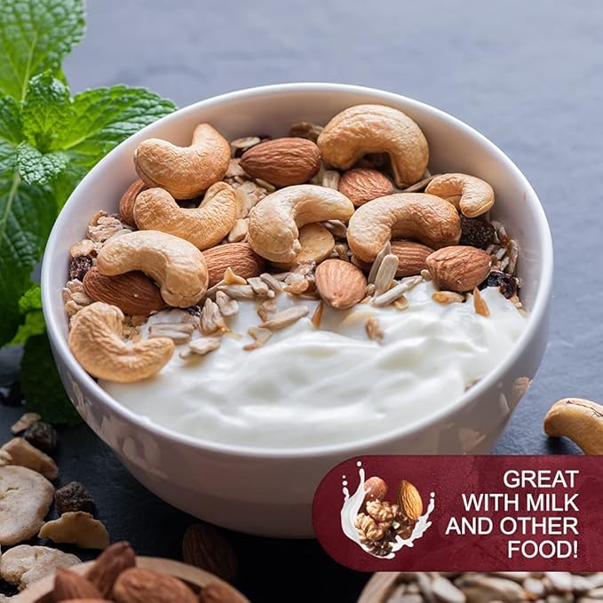 Raw Deluxe Unsalted Mixed Nuts- Premium Quality Kosher Mixed Nuts Snack by We Got Nuts- Natural Rich Flavor Cashews, Walnuts, Almonds, Pecans, Macadamia Nuts & More- Packed in A Resealable Bag- 3 lbs