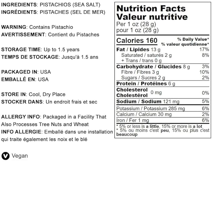 Food to Live Pistachios, Roasted and Salted, 15 Pounds ??California Dry Roasted Pistachios with Sea Salt, In Shell, Kosher, Vegan Superfood, Bulk