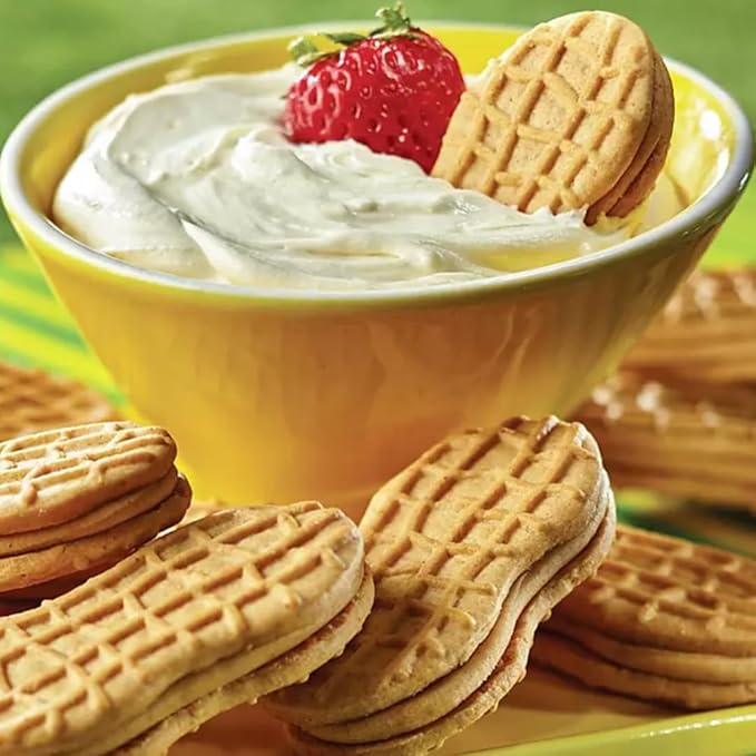 Nutter Butter Cookies ??Classic Peanut Butter Sandwich Cookies, 24 Pack ??Individual Packs for Snack Lovers, Crunchy Peanut Butter Flavor, Perfect for Sharing, Great for Lunchboxes