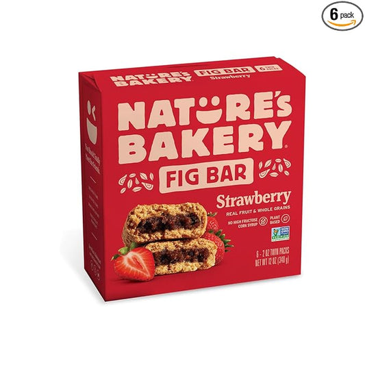 Nature's Bakery Strawberry Fig Bars, 2 Oz, 6 Ct