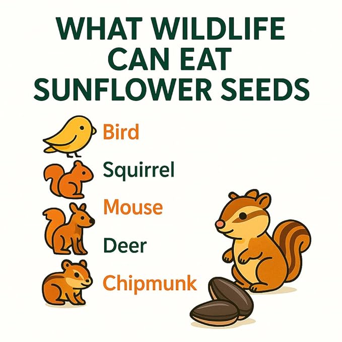 | USA Grown Raw Sunflower Seeds in Shell, 1lb | Unsalted Sunflower Seeds for Birds and for Eating