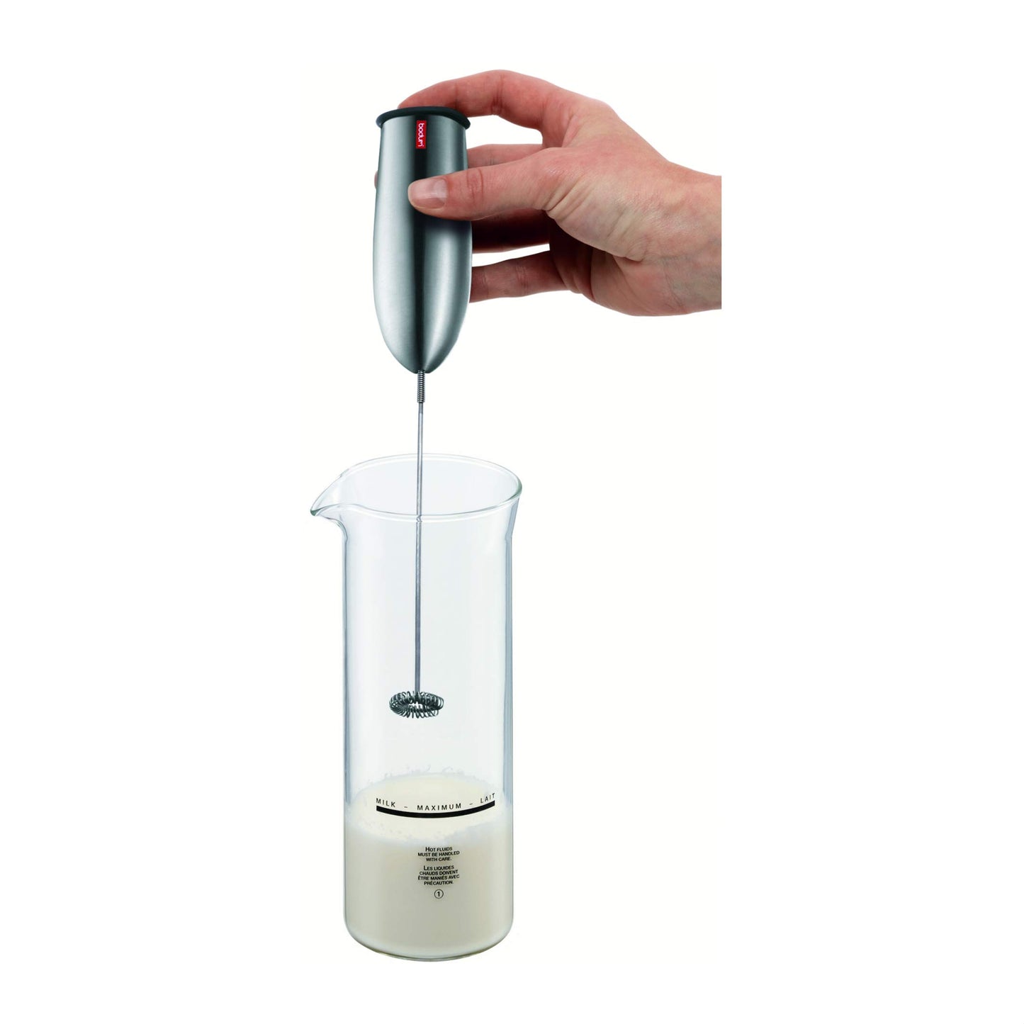 Bodum Schiuma Battery Operated Milk Frother for Coffee, Lattes, Hot Chocolate, Mocha, Cappuccino