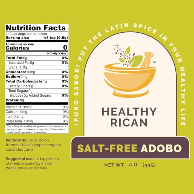 Healthy Rican Salt-Free Adobo, Sazon, Sofrito Seasoning Mix Bundle Non-GMO, No MSG, No Preservatives, Gluten-Free, Keto, Whole30, Diabetic Friendly (SF Variety Bundle)