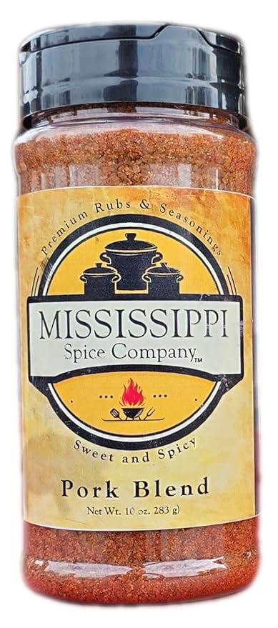 Mississippi Spice Company Premium Rubs and Seasonings, Pork, Sweet and Spicy, 10 oz