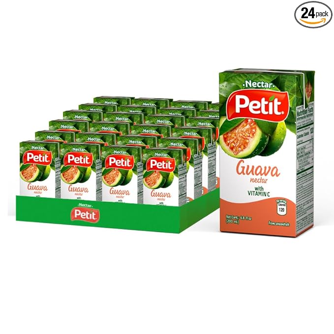 Petit Guava Nectar, 200 ml (Pack of 24) ??Refreshing Tropical Fruit Beverage