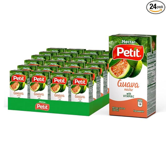 Petit Guava Nectar, 200 ml (Pack of 24) ??Refreshing Tropical Fruit Beverage