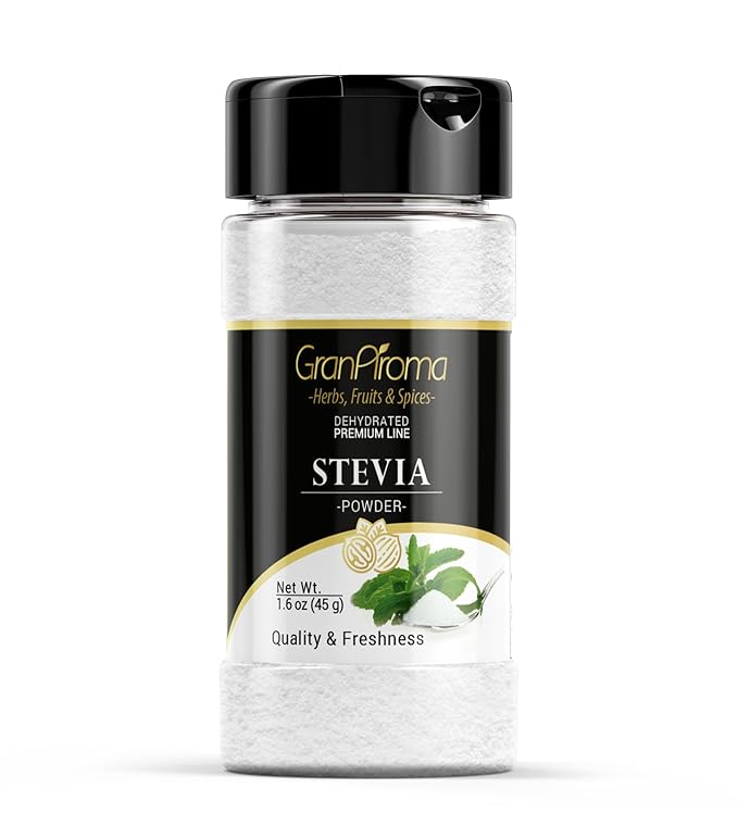 GranAroma Stevia, Sweetener, Versatile Powder, Beverages & Goods (1.6 Ounce)