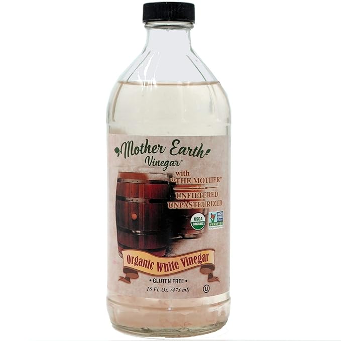 Mother Earth, Organic Apple Cider Vinegar, Red Wine Vinegar and White Wine Vinger with The Mother, OACV, ACV, Raw, Unpasteurized, Unfiltered (3/16oz Glass Bottle)