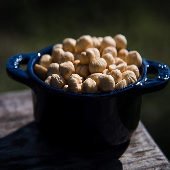 AZNUT Roasted Unsalted Hazelnuts 4 LB, Premium Quality 100% Natural Non-GMO Project Certified, Kosher Certified, No Salt, No Oil, Gluten Free, Keto Diet Snacks, Resealable Bag (4 LB)