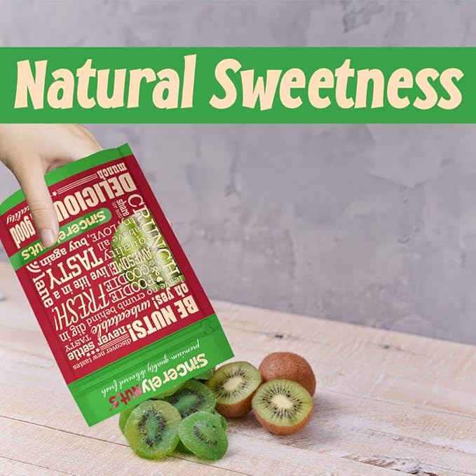 Sincerely Nuts Dried Kiwi Slices (5 LB)-Vegan, Gluten-Free, and Kosher Certified- Satisfying and Naturally Sweet On-the-Go-Treat-Exotic and Fresh Flavor from Thailand-Snack with the Best