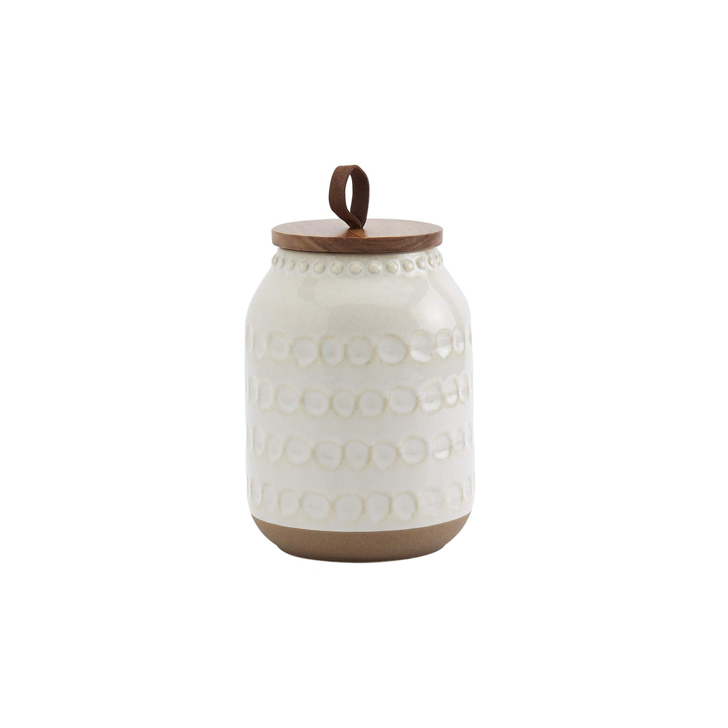 TTU Tabletops Gallery Ceramic Canister Collection- Stoneware Designed Kitchen Storage Embossed