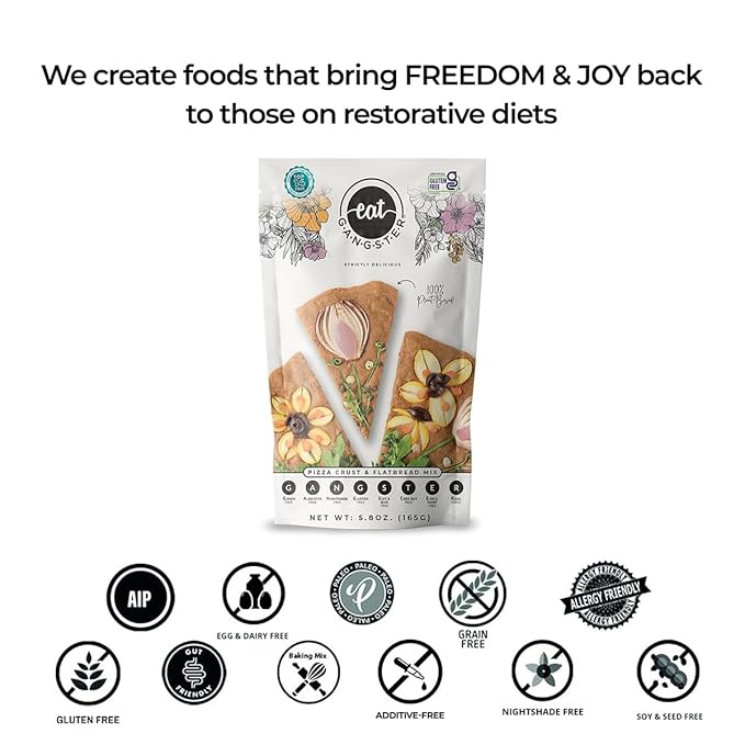 Vegan Variety Pack - Pizza Crust & Flatbread Mix, Pancake & Waffle Mix & Cinnawin Spice Cake & Muffin Mix