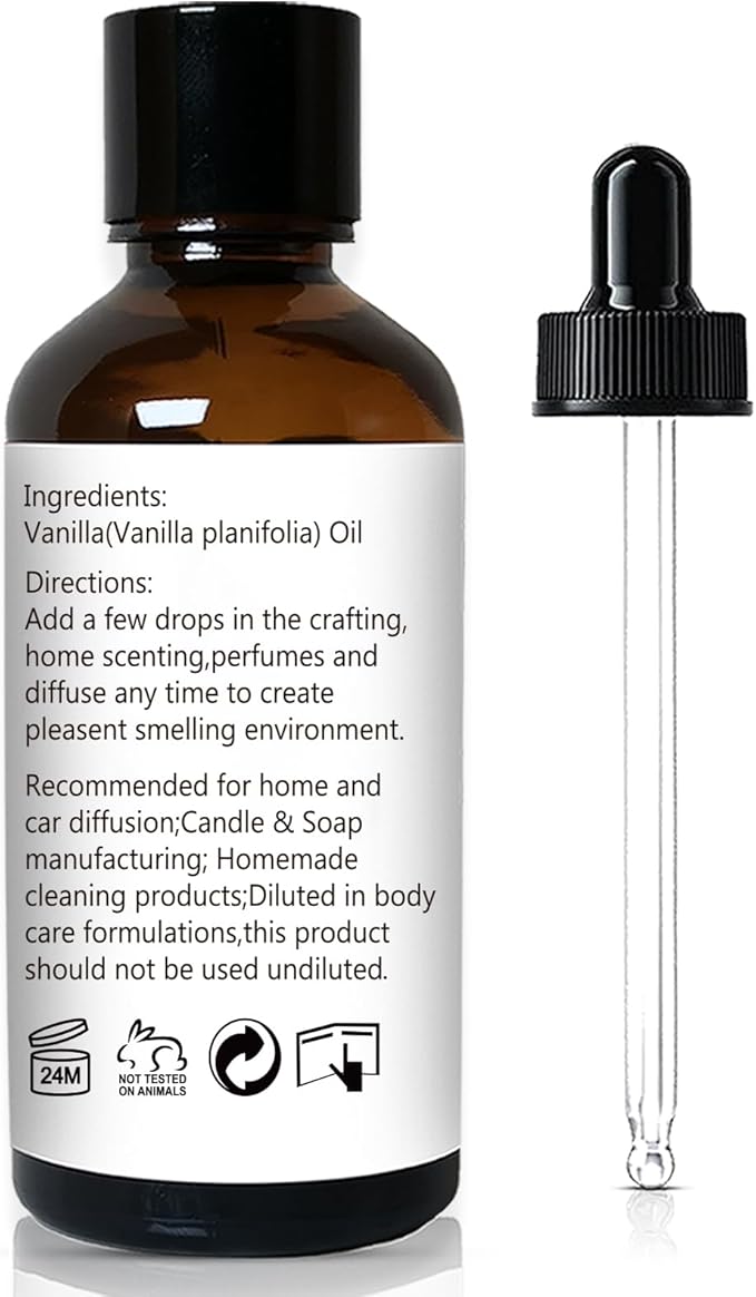 Vanilla Essential Oil ??1 Oz Vanilla Oil for Skin & Diffuser | Home Fragrance Oil for Body, Lotion, Candles, Soap, Dryer Balls, Slime & More