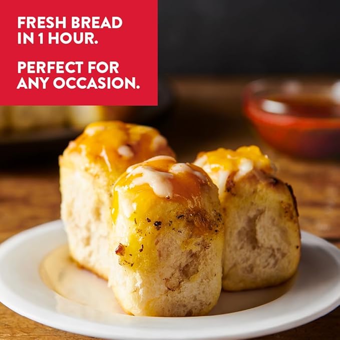 King Arthur Baking Company Pull-Apart Garlic Bread Mix Kit 15.25 oz., Baking Mix - Ready in 1 hour (Pack of 2)