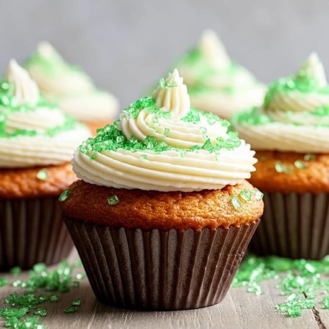 Bakerpan Sugar Sprinkles for Baking - 7 Ounce leaf Green Decorating Sugar Crystals for Cookies, Cake Pops, Ice Cream (Made in USA)