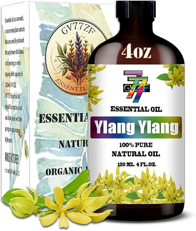 Ylang Ylang Essential Oil (4 oz / 120 ml) ??Ylang Ylang Oils for diffusers, humidifiers, Home Baths, Cleaning Products, Yoga, DIY Soaps and DIY Scented Candles