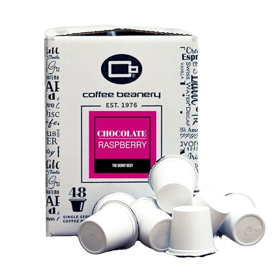 Chocolate Raspberry Coffee Pods by Coffee Beanery | 192ct Bulk Medium Roast Arbica Coffee