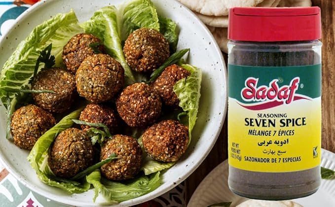 Sadaf Seasoning 7 spices - Lebanese Blend of Spices - Baharat spices - Seven Spice Blend from the Middle East Lebanese Style - 7-Spice All Purpose Seasoning - 5 Oz (3 Pack)