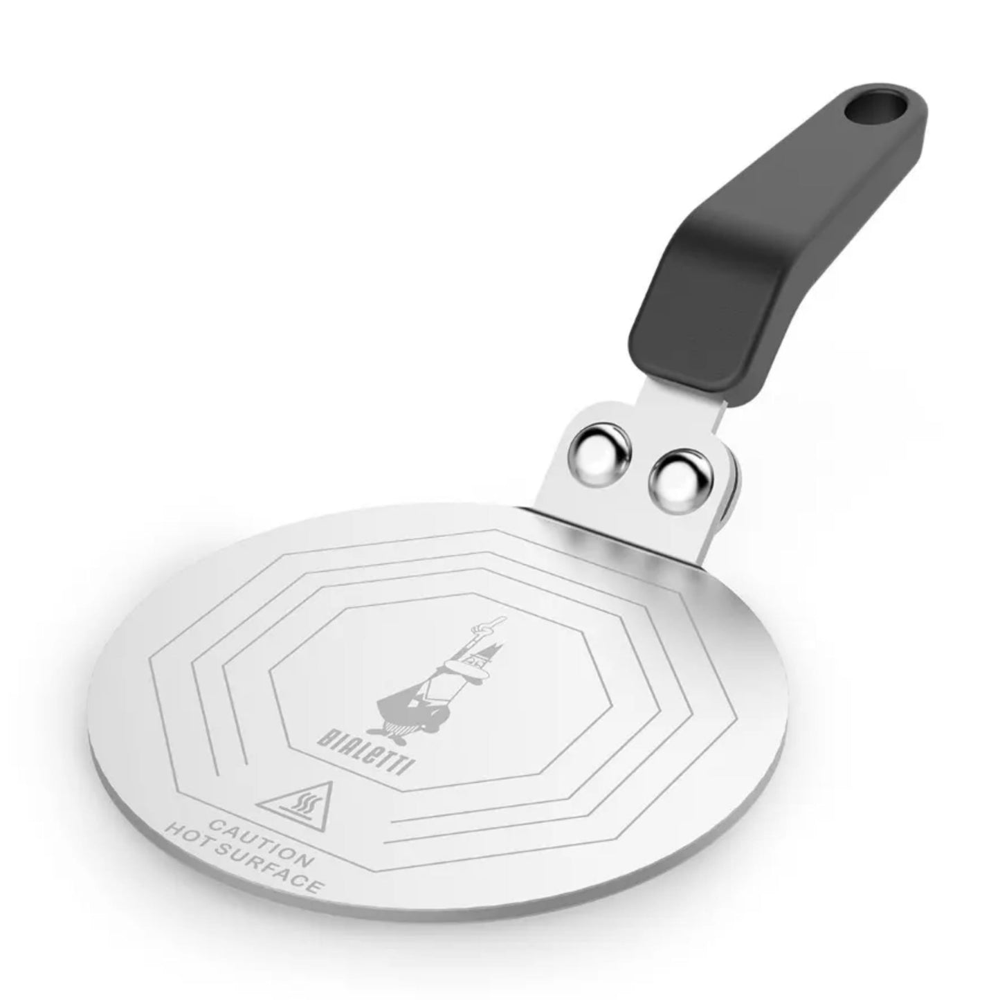 Bialetti Stainless Steel Plate, Heat Diffuser Cooking Induction Adapter, Steel, 6 pints