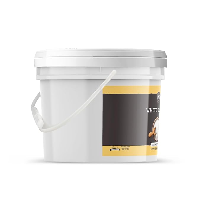 Birch & Meadow Granulated White Sugar, 1-Gallon Bucket Bulk Size, Cooking & Baking, Cookies & Cakes (144 Ounces)