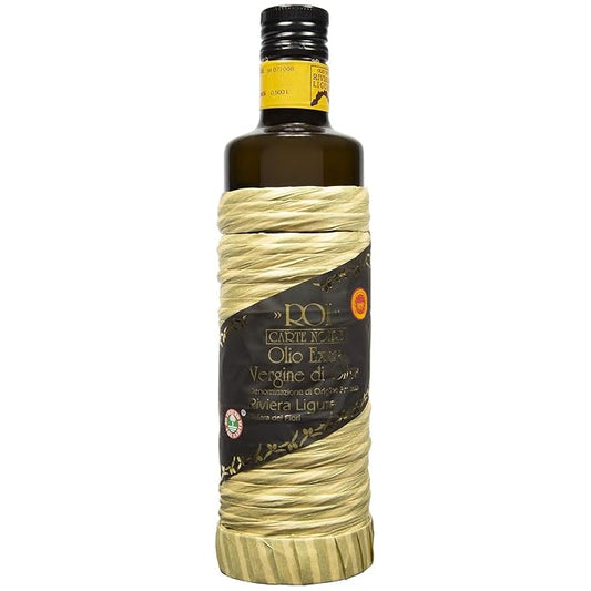 ROI Italian Extra Virgin Olive Oil - Made From Ligurian Taggiasca Oilves - High Polyphenol - DOP