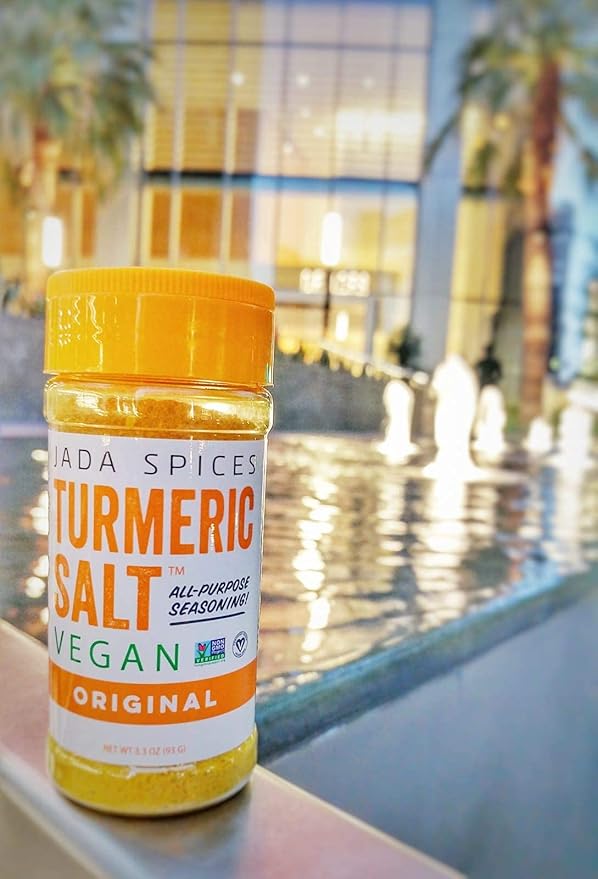 JADA Spices Chicken Salt Spice and Seasoning - Original, Turmeric Salt - Vegan, Keto & Paleo Friendly - Perfect for Cooking, BBQ, Grilling, Rubs, Popcorn and more