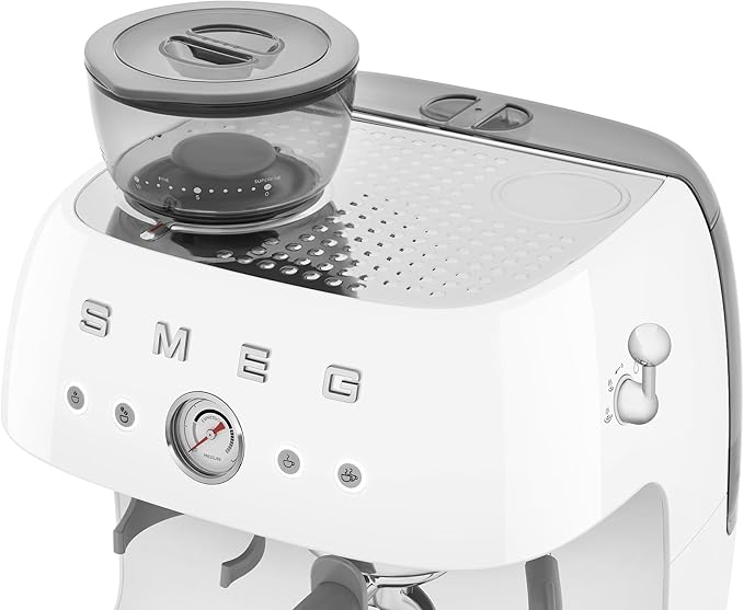 Smeg Semi-Automatic Espresso Machine (White)
