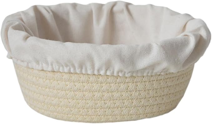 Bread Basket - Oval Bread Proofing Baskets Cotton Rope - Kitchen Gadget, Baking Supplies for Artisan Breads Pastry Making use