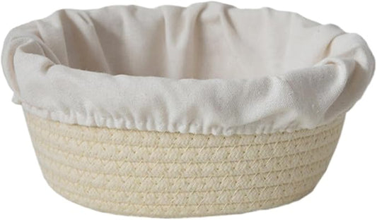 Bread Basket - Oval Bread Proofing Baskets Cotton Rope - Kitchen Gadget, Baking Supplies for Artisan Breads Pastry Making use
