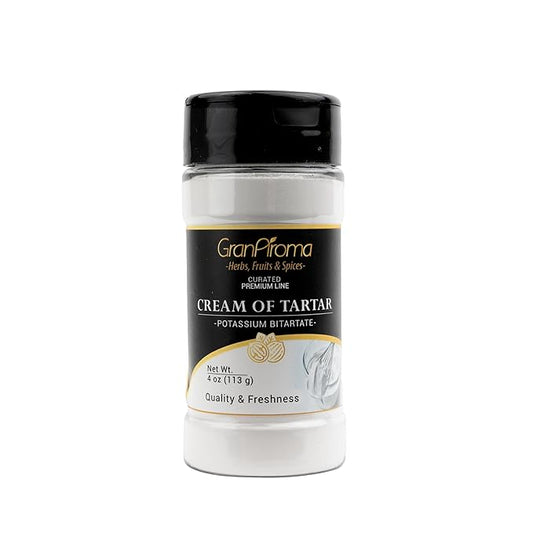 GranAroma Cream of Tartar, Kitchen Staple, Cakes & Cookies, Stabilizing Agent (4 Ounce)
