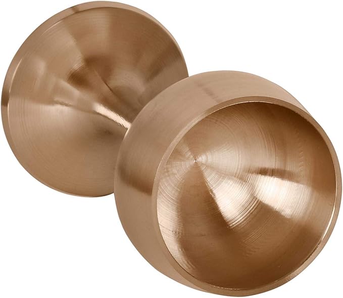DeKulture Handmade Bronze Kansa Ayurveda Glasses Sake Cup Tumbler for Barware, 1.5 x 4.0 (DH) Inches 1.7 oz