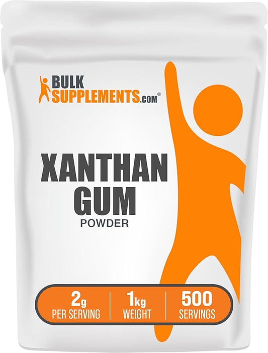 BulkSupplements.com Xanthan Gum Powder - Xanthan Gum Thickener, Xanthan Gum for Baking - Xanthan Gum Gluten Free, Food Grade, 2g per Serving, 1kg (2.2 lbs) (Pack of 1)