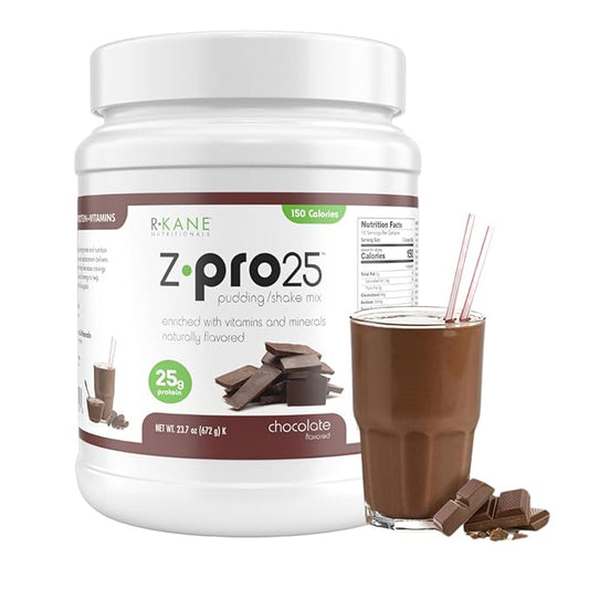 Z-Pro25 Protein Powder, 23.7 oz ??25g Casein & Whey Blend ??Low-Carb, High-Protein Meal Replacement Shake ??Muscle Recovery & Weight Management - 21 Vitamins & Minerals ??Chocolate