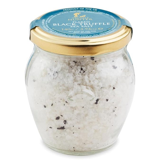 TruffleHunter - Flaked Black Truffle Cornish Sea Salt - 4.94 Oz