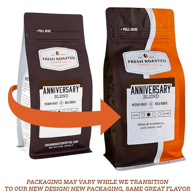 Fresh Roasted Coffee, Kenya AA, 12 oz, Med-Dark Roast, Kosher, Whole Bean