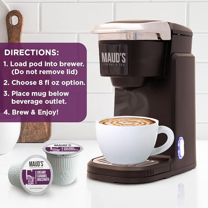 Intelligent Blends Caramel Macchiato Flavored Coffee Pods, 100 ct, Medium Roast Recyclable Single Serve Pods – 100% Arabica Coffee, Compatible with Keurig K Cups Maker