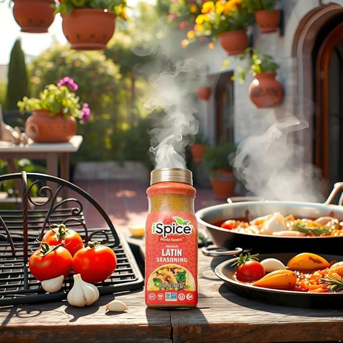 iSpice Blend | Latin Seasoning | 21.91 oz | Mixed Spice & Seasoning | Bulk Size | Halal | Kosher (Latin)