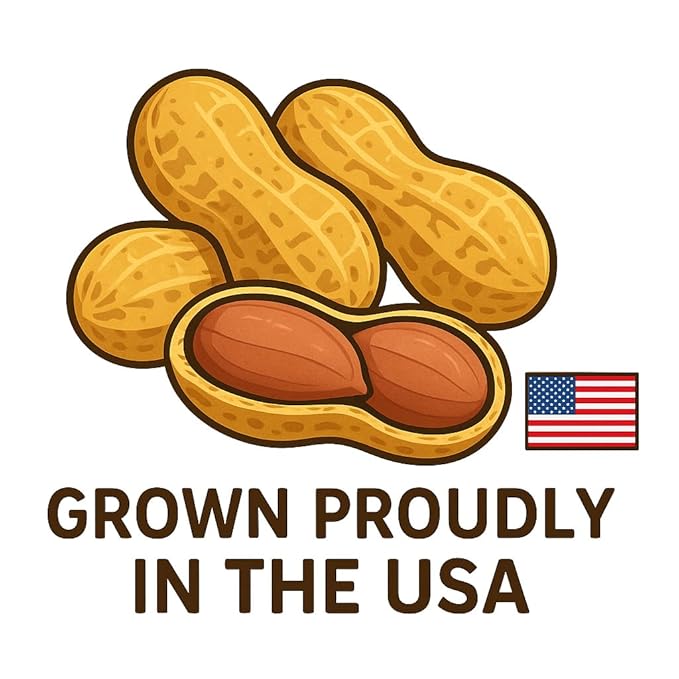 Crazy Nuts | USA Grown Whole In Shell Raw Peanuts for Birds and Squirrels, 25lb | Jumbo Whole In Shell Peanuts for Birds and for Eating