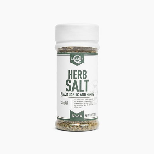 Lillie?™s Q - Herb Salt Seasoning, Garlic and Herb Seasoning for Grilling, with Chives and Parsley, Perfect on Meat, Poultry & Vegetables (6 oz)