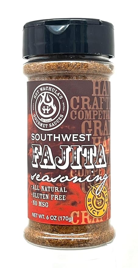 Hot Wachula?™s Southwest Fajita Seasoning | Premium Tex-Mex Seasoning for Grilling and Cooking | All Natural | No Added Fillers | No Silica Dioxide | No MSG | Gluten Free