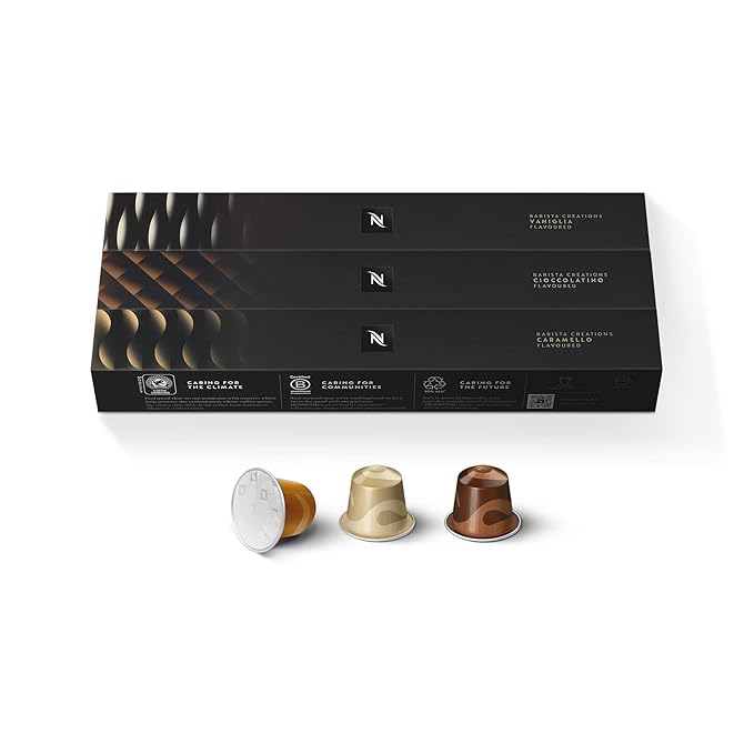 Nespresso Capsules Original Line, Barista Flavored Pack, Medium Roast Espresso Coffee, 30 Count Espresso Coffee Pods