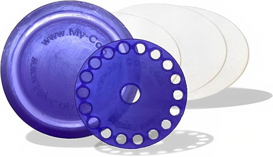 My-Cap Reusable Coffee Capsule Caps & Lid Set - Compatible with Nespresso Vertuo Pods - Reusable, Food Grade & BPA Free Coffee Pod Cap & Lid - Reuse & Reseal your Nespresso Vertuo Capsules