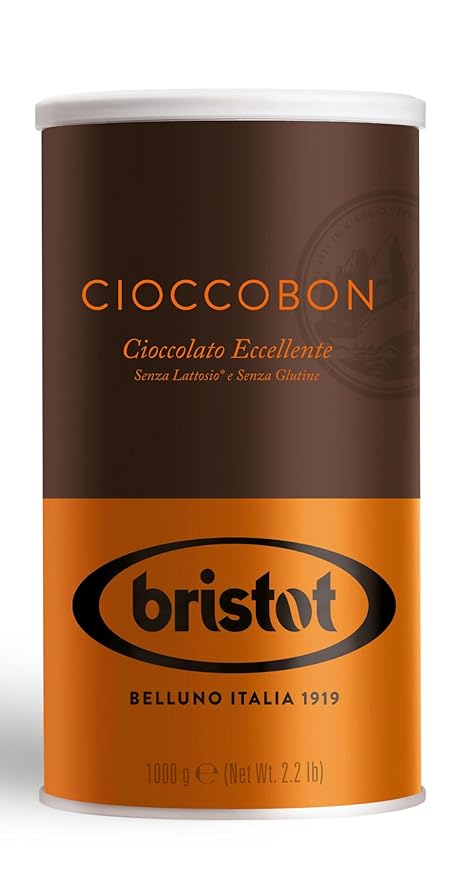 Bristot Cioccobon Cioccolato Eccellente | Premium Italian Hot Chocolate Mix | 2.2Lbs/1kg