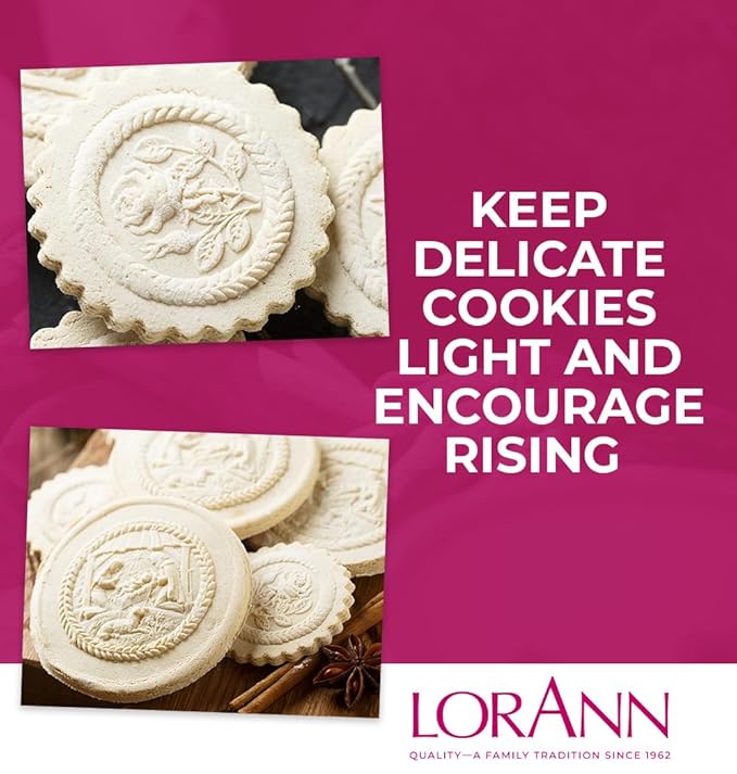 LorAnn Oils Baker's Ammonia (Ammonium Carbonate) - Ideal for Springerle & Thin, Crispy Cookies, Perfect with Wooden Cookie Molds, Hirschhornsalz Hartshorn Ammonium Carbonate For Baking - 2.7oz