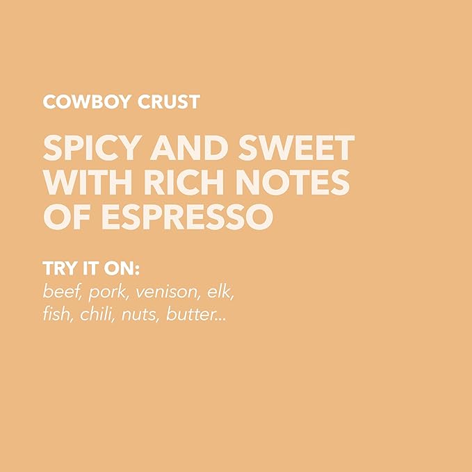 Spiceology – Cowboy Crust Espresso Chile Seasoning – Bold Coffee Spice Blend & Dry Rub for Beef Brisket, Pork Chops, Steak, Chicken Thighs & Ribs – Chef-Created, Freshly Ground – 16 oz
