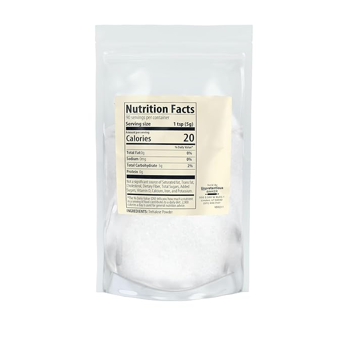 Unpretentious Trehalose, 1lb, Sugar Substitute, Baking & Drink-Making