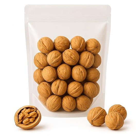 Crazy Nuts | California Grown Whole Walnuts In Shell, 5lb | Raw Walnuts Whole Bulk, Nuts in Shells for Squirrels