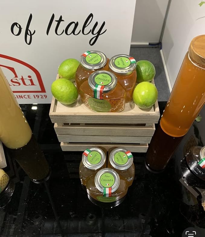 Louisa's Lime Honey | Award-Winning Italian Raw & Pure Honey | TA 10+ (MGO 263+) | 100% Traceable | Sustainably Sourced | GMO, Gluten & Allergen Free | 350g