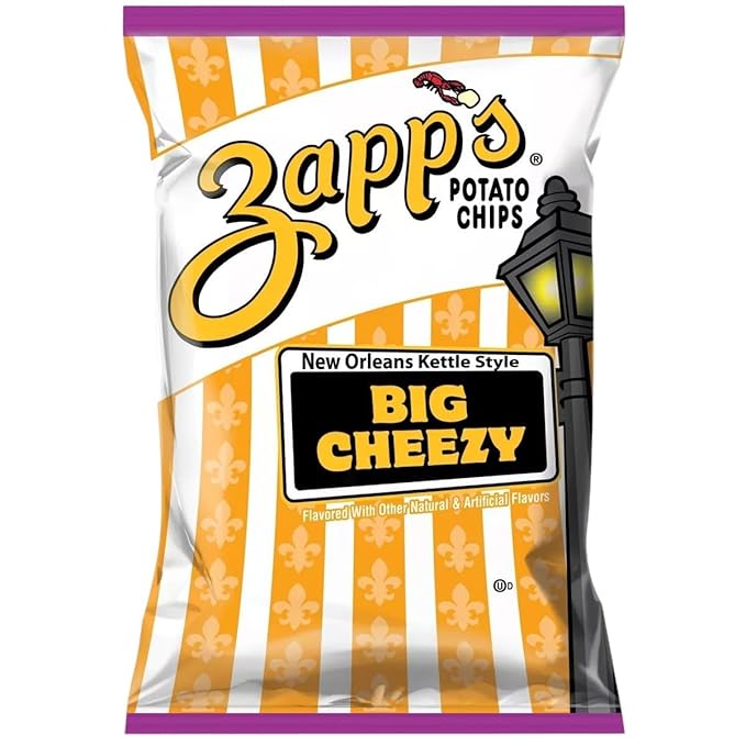 Zapp's Big Cheezy New Orleans Kettle Style Potato Chips, 8oz